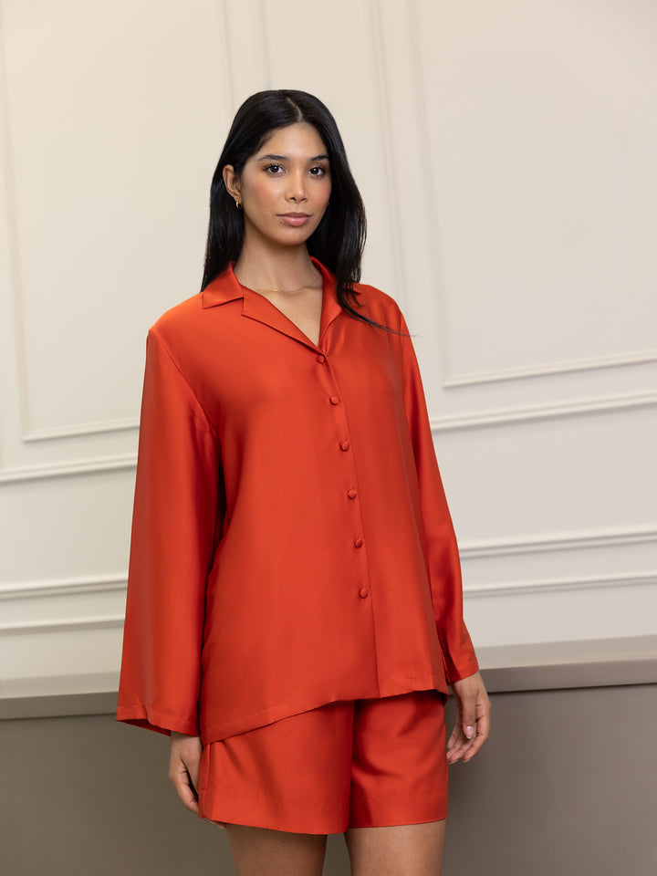Orange Alua Shorts Set