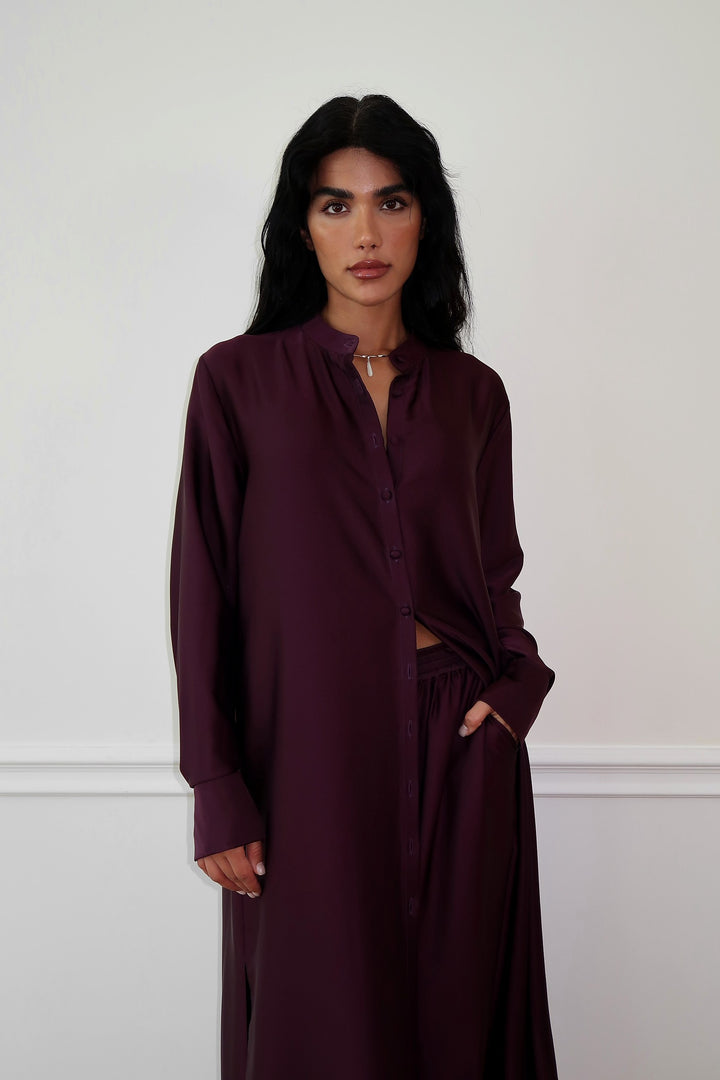 Violet Dari Set abaya and pants front