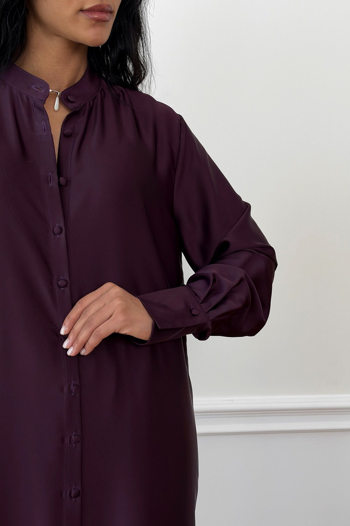 Violet Dari Set button and cuff detail