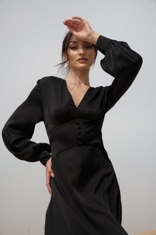 Black Mira Maxi Dress