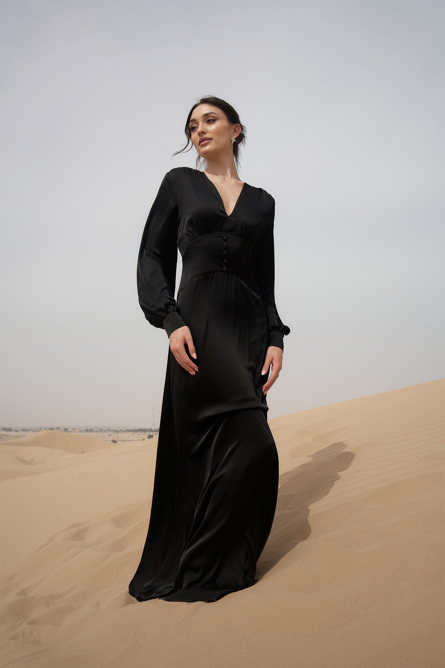 Black Mira Maxi Dress