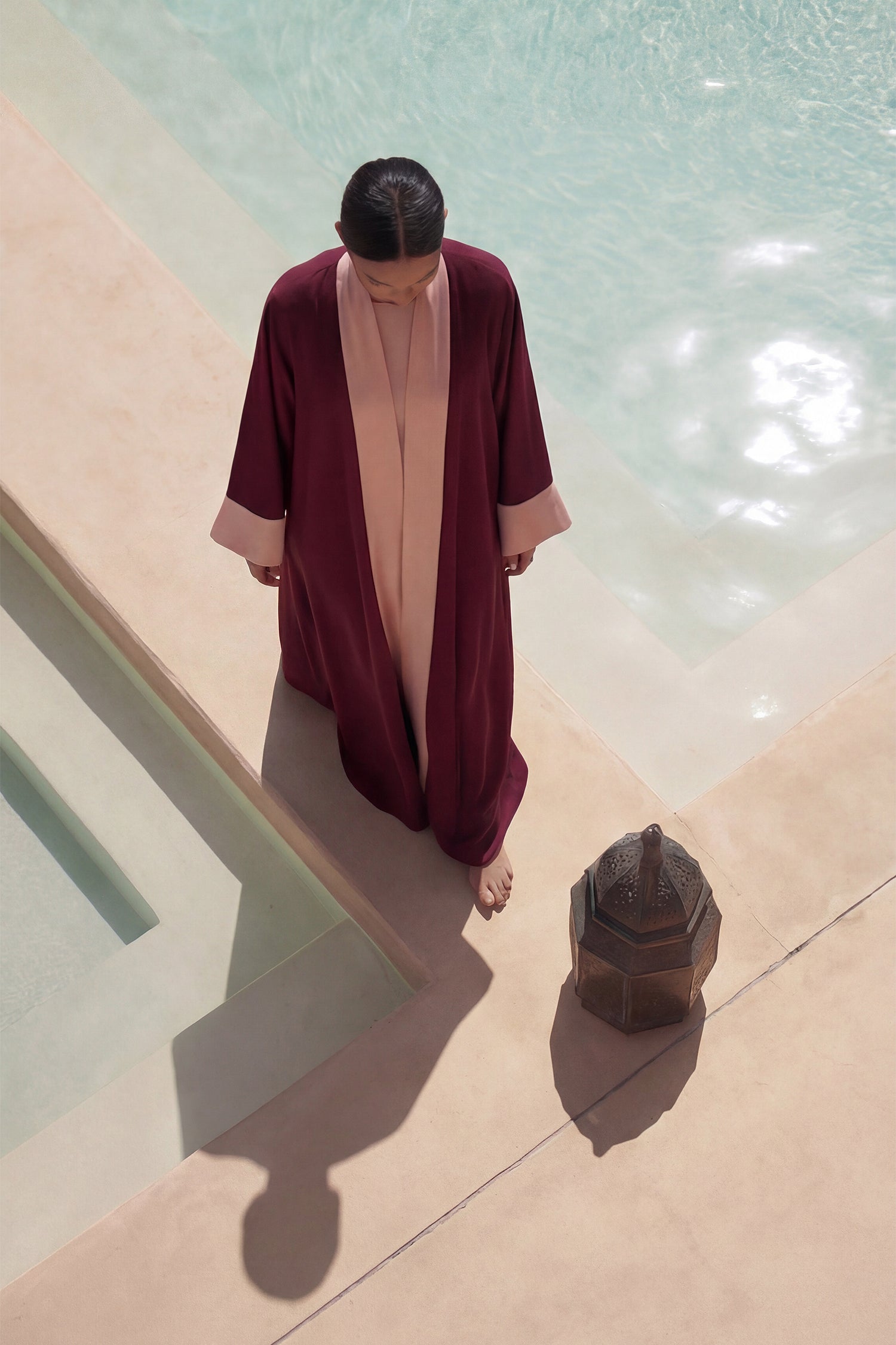 Burgundy Baby Pink Dana Wide Set