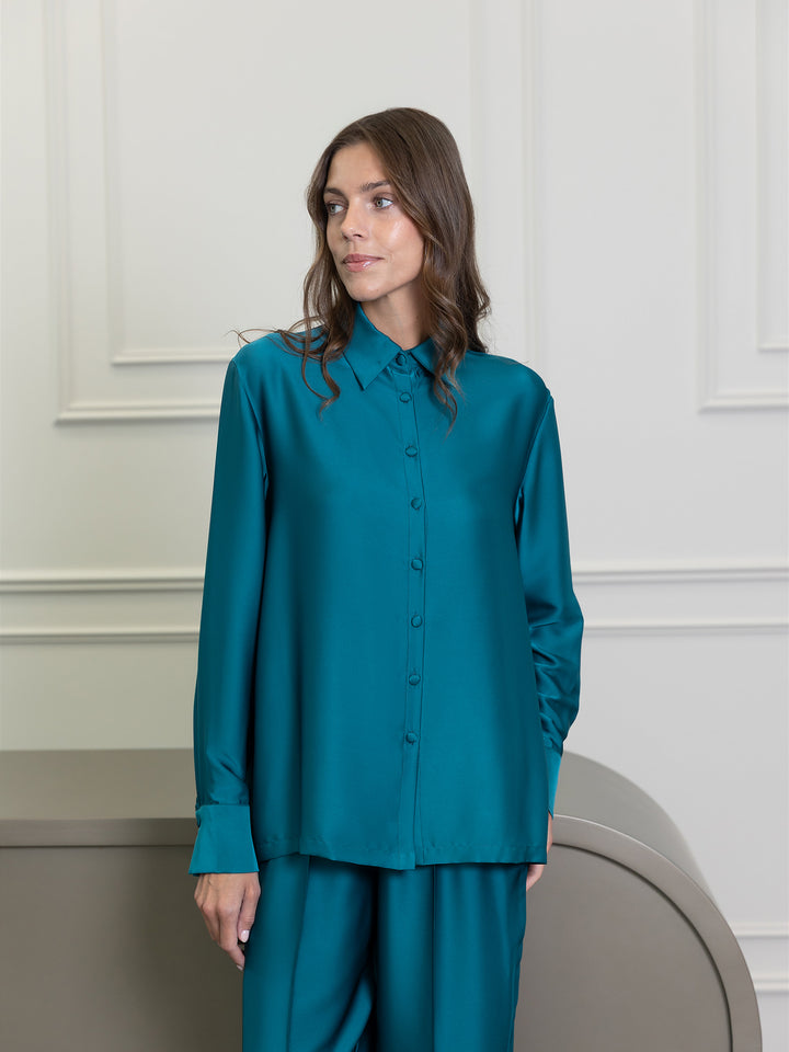 مجموعة فيورا باللون الأخضر الداكن