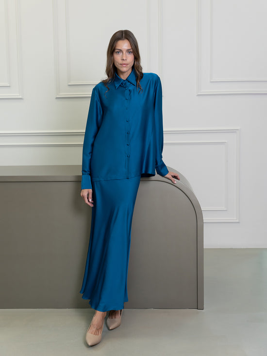 طقم تنورة فيورا برتقالية