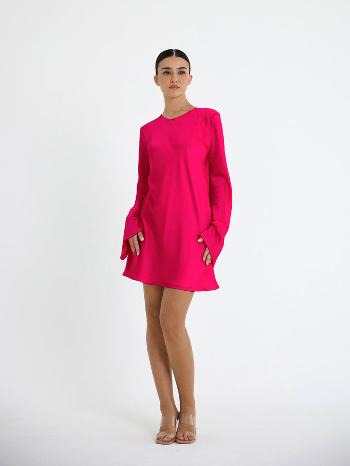 FUCHSIA BELL SHORT DRESS