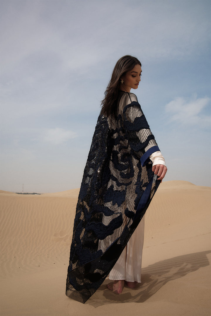 Navy Blue Aisha Cape