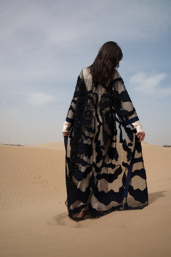 Navy Blue Aisha Cape