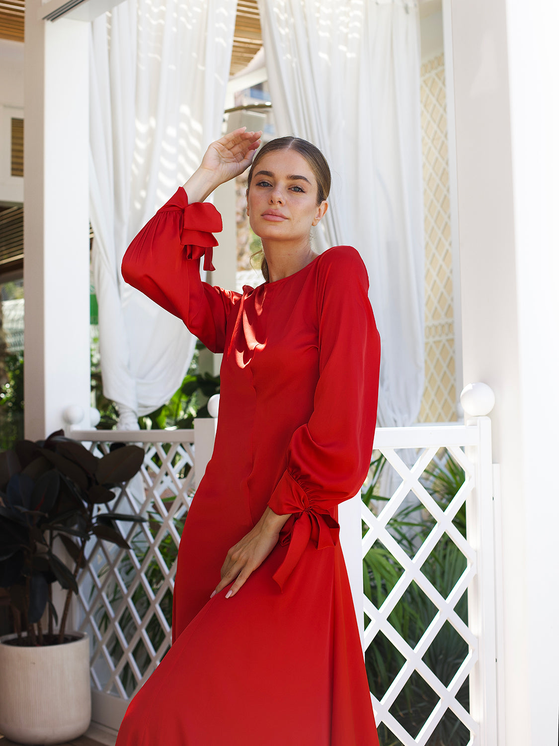 RED BOW DRESS