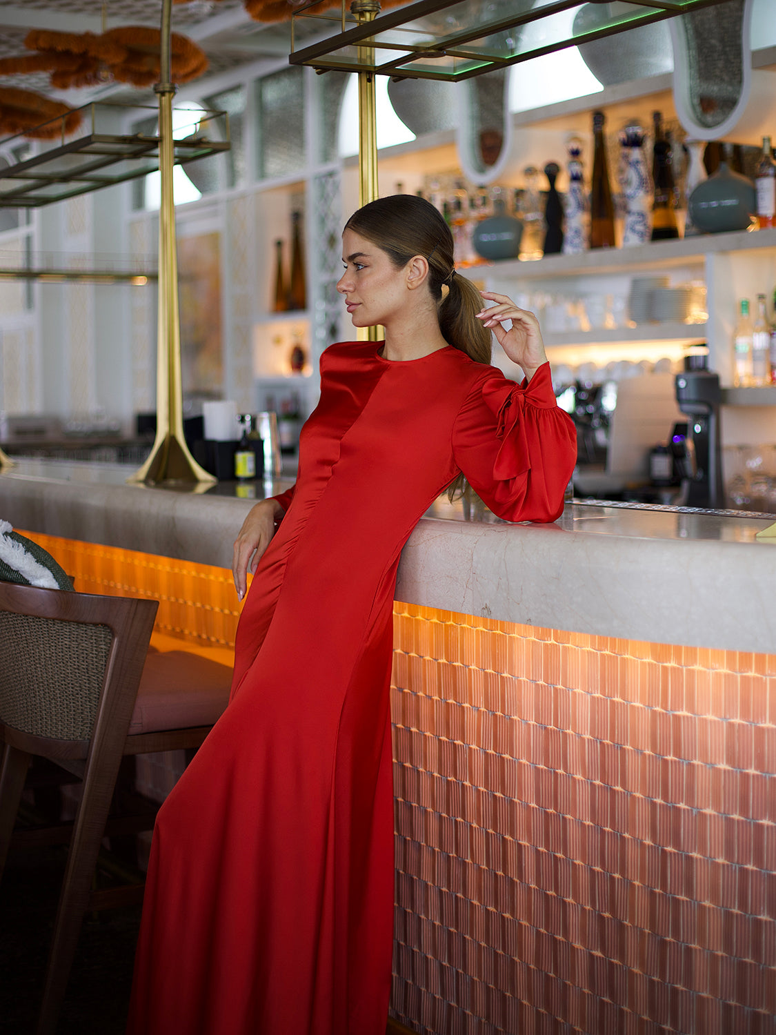 RED BOW DRESS