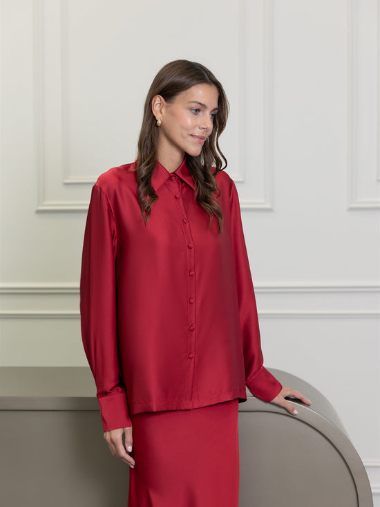 طقم تنورة فيورا برتقالية