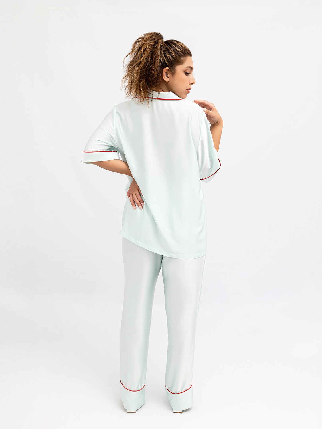 Sky Blue Fiora Short Sleeves Set