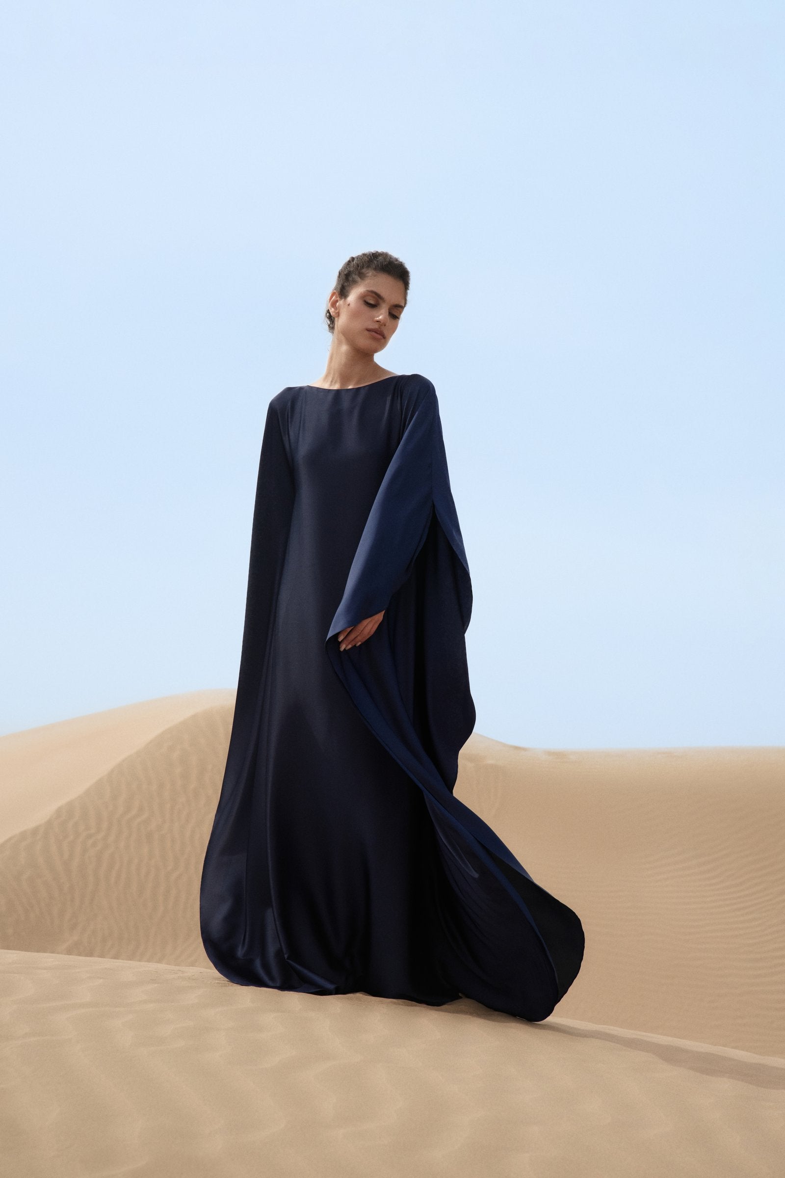 Navy Blue Grace Kaftan
