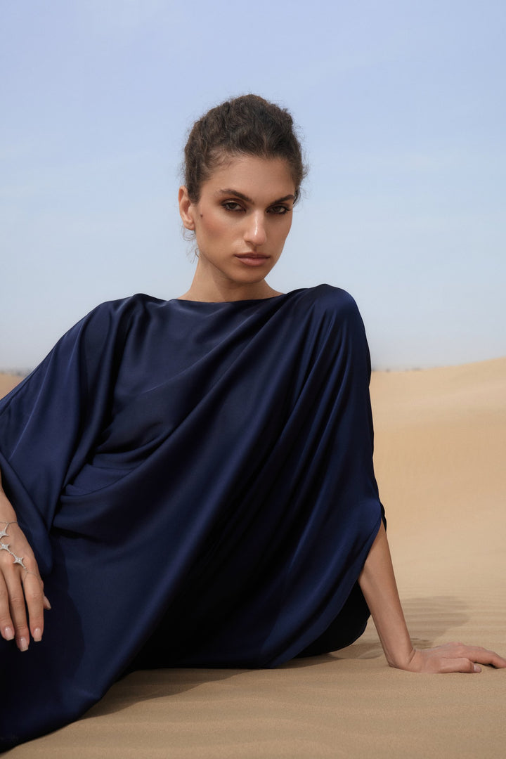 Navy Blue Grace Kaftan