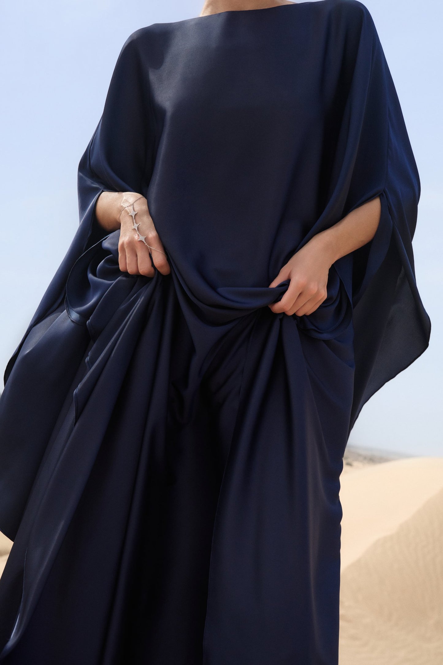 Navy Blue Grace Kaftan