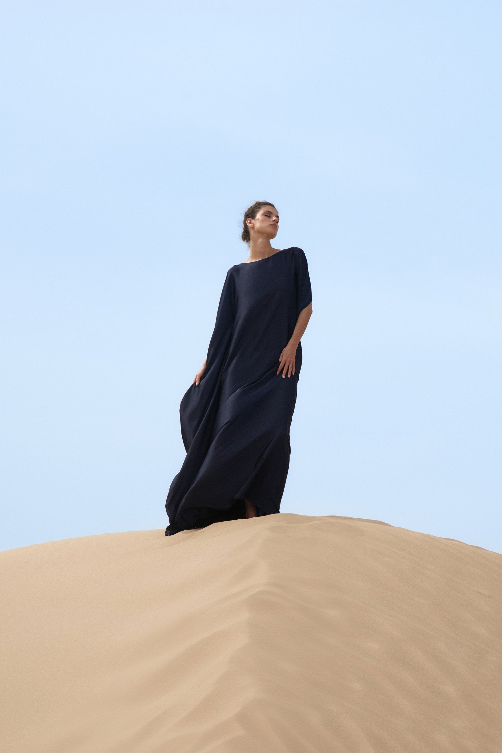 Navy Blue Grace Kaftan