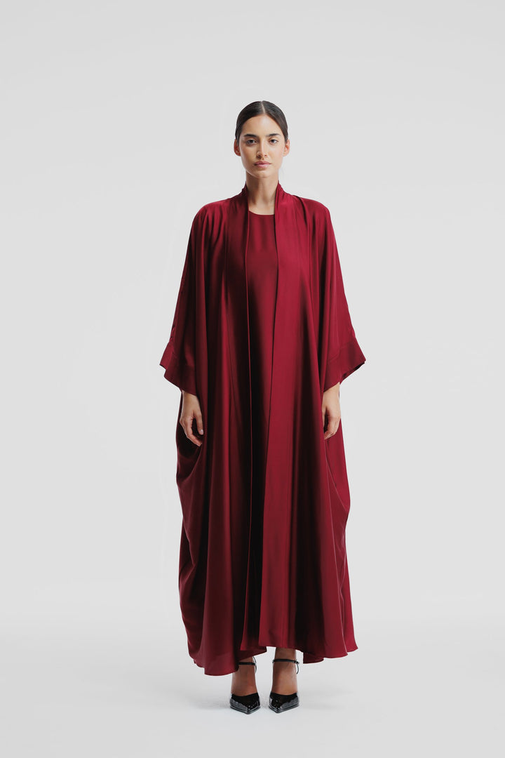 Burgundy Dana Wide Dress Set