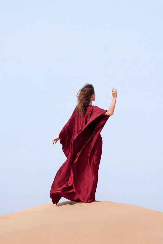 Burgundy Grace Kaftan