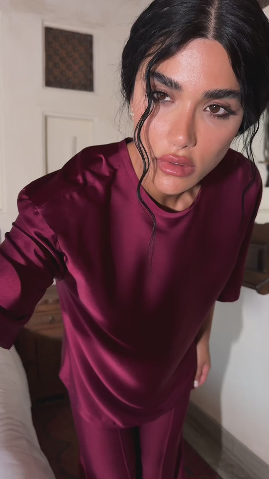 Burgundy Dana Wide Set
