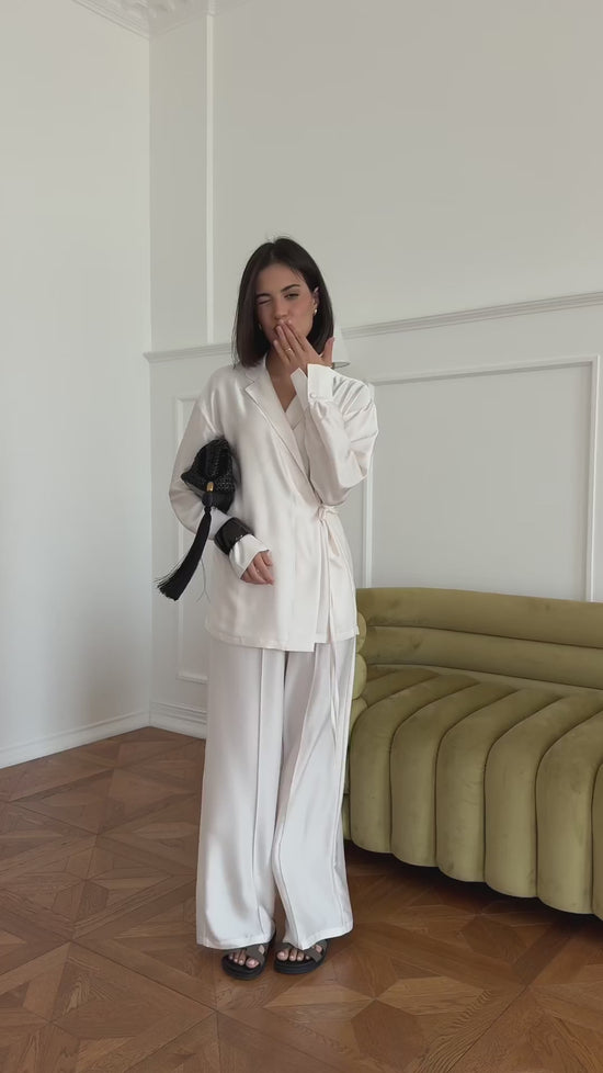 Creme Kimono Set
